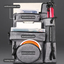 Art Portfolio Case,4K Canvas Artist Backpack Borsa Impermeabile per il Trasporto di Arte Tote per Tavolo da Disegno Strumenti per Schizzi Organizzare