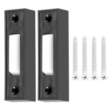 2 PeçAs Interruptor Universal de Abridor de Porta de Garagem 41A4166 Iluminado Montado Na Parede BotãO Acabamento Preto com Centro Branco