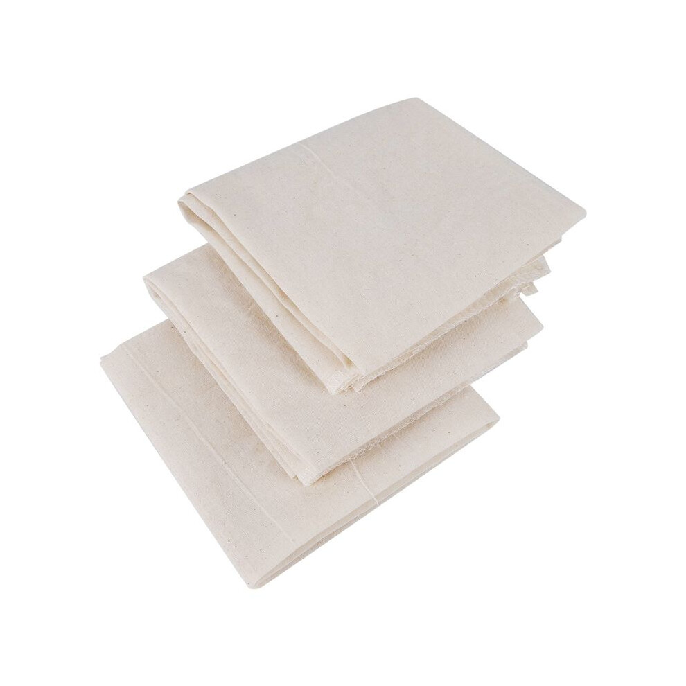 Muslin Cloths for Cooking, 50X50cm, Grade Hemmed Cheese Cloths for Straining, Unbleached Pure Cotton Cheese Cloth 3 Pcs