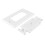 2 Pack Flexible Rubber Wall Grommet Insert with Decorator Wall Plate, 1-Gang Pass Through Plate for Low-Voltage Cables 3
