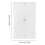 2 Pack Flexible Rubber Wall Grommet Insert with Decorator Wall Plate, 1-Gang Pass Through Plate for Low-Voltage Cables 8