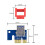 6Pcs PCIe Riser Clip Lock Mining PCIE Riser 1X Retainer Vertical Mount Locker PCI-E X1 Holder for Miner Mining Black 8