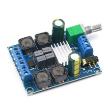 XY-502 Amplificateur de Puissance NuméRique 2 Canaux StéRéO Haute Puissance 2X50W TPA3116D2 Subwoofer Module de Carte Amplificateur Audio