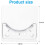 Adhesive Shower Curtain Rod Holder, Wall Mounted S 4