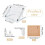 Conjunto de Placa de Renda de 8X8 Polegadas Placas de Renda e Alfinetes com Suporte Ajustável Ferramentas de Renda Suprimentos Placa Assistente de 7