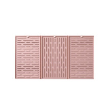 Foldable Tri-Fold Tableware Drying Mat Silicone Draining Mat for Kitchen Counters