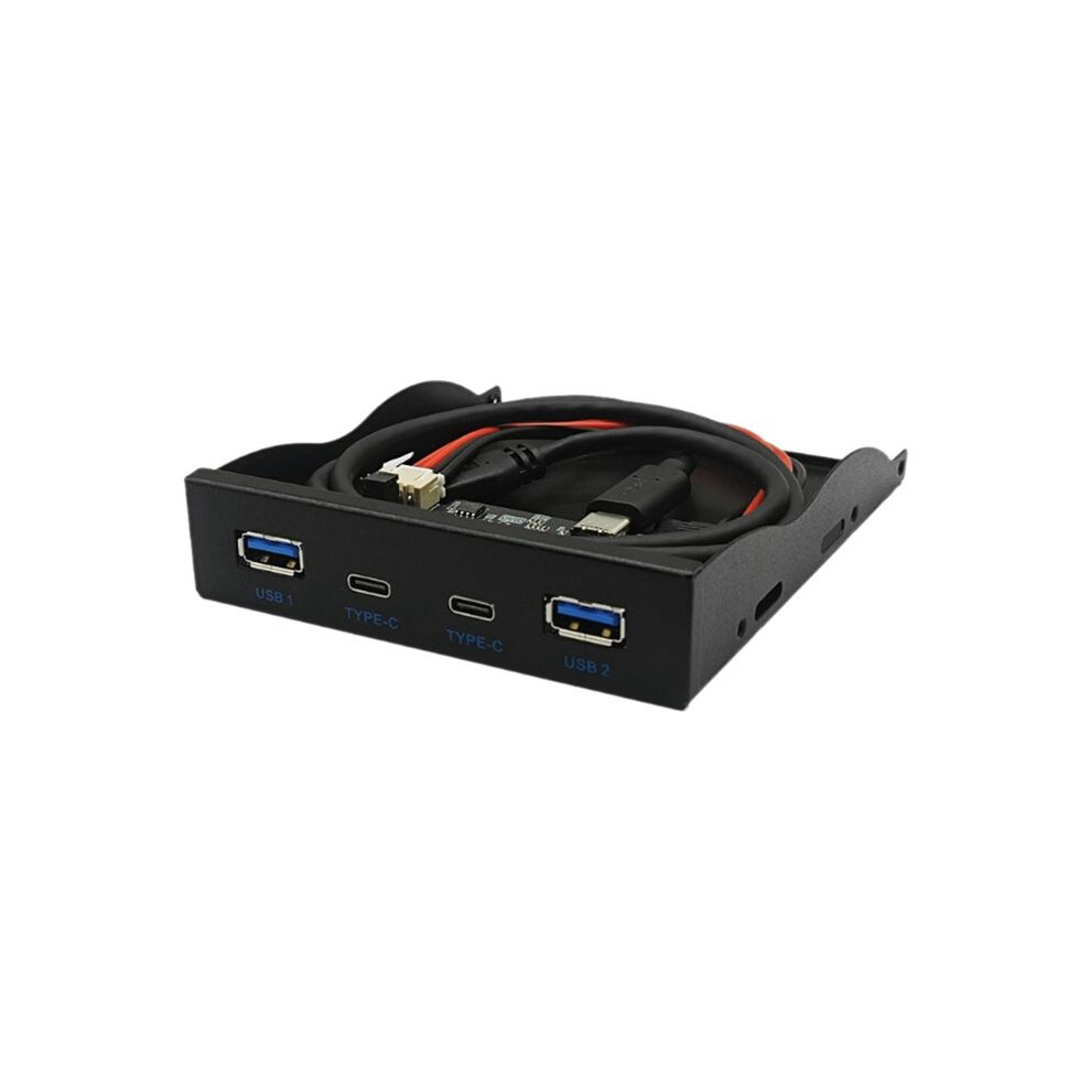 Usb3.2 Gen2 Type-C Floppy Drive Position 10Gbps Panel 3.5-Inch Hub 19Pin To C Port Reversible Plug-In 4711505023376