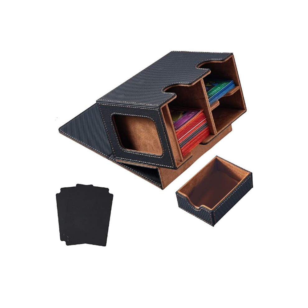 Card Deck Box Card Display With Dice Tray Deck Box Deck Box Holding 160+ Trading Card Storage Box Deck Box Gold 6034223311135