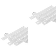 5 Pares de Guias de Rolo de Argila para Espessura de Massa 2/3/4/5/6mm Régua de Espessura de Argila de Polímero Ferramentas de Rolo de Argila