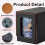 Card Deck Box Card Display with Dice Tray Deck Box Deck Box Holding 160+ Trading Card Storage Box Deck Box Gold 5