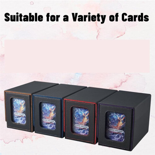 Card Deck Box Card Display with Dice Tray Deck Box Deck Box Holding 160+ Trading Card Storage Box Deck Box Gold 2