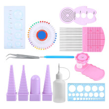Kit de Ferramentas para Quilling de Papel 11 em 1, Borda de Papel para Quilling, Artesanato em Papel, Pente de Crimpagem, Pinos de Régua, Conjunto de