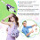 72 Pcs Badge Reel Pen Retractable Shuttle-Pens Set with  Highlighter Permanent  Pen LED Flashlight 5