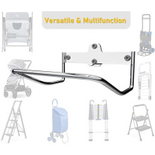 Ladder Rack Hanger, Ladder Storage Hook Wall Mount Multi-Purpose Garage Utility Rack Heavy Duty