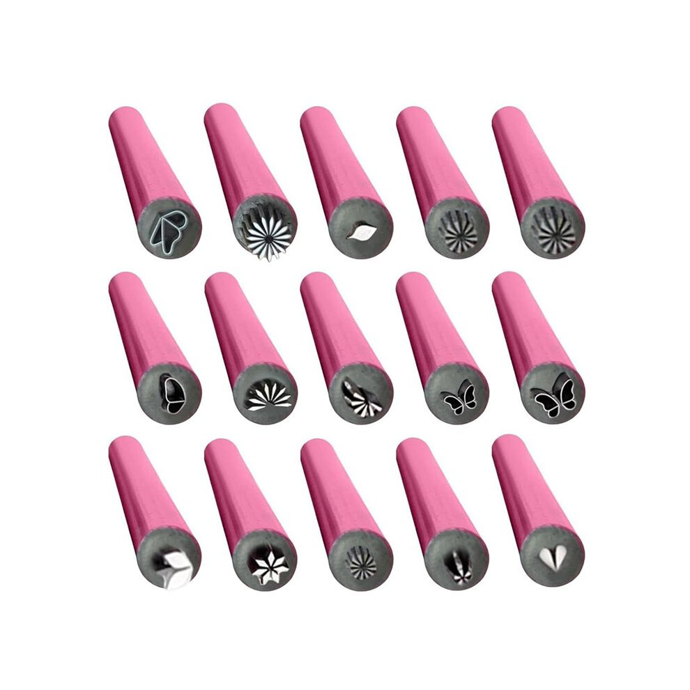 Istovo 15Pcs Nail Art Stamp Pen Set,Flower Nail Stamp Pen,Nail Art Stamper Kit,Nail Art Tool With Different Patterns