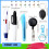 72 Pcs Badge Reel Pen Retractable Shuttle-Pens Set with  Highlighter Permanent  Pen LED Flashlight 7