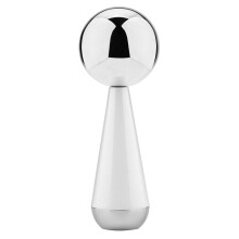 Ice Globes for Facials 360 Rotating Unbreakable Steel Ice Globes Ice Roller for Face and Eyes Ideal Skincare Tool Silver