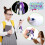 72 Pcs Badge Reel Pen Retractable Shuttle-Pens Set with  Highlighter Permanent  Pen LED Flashlight 2