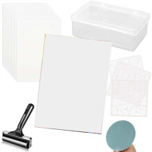 Placa de Impressão em Gel Reutilizável - Placa de Gel de 5" X 7", Impressão para Criação de Cartões, Artesanato, Scrapbooking e Diário