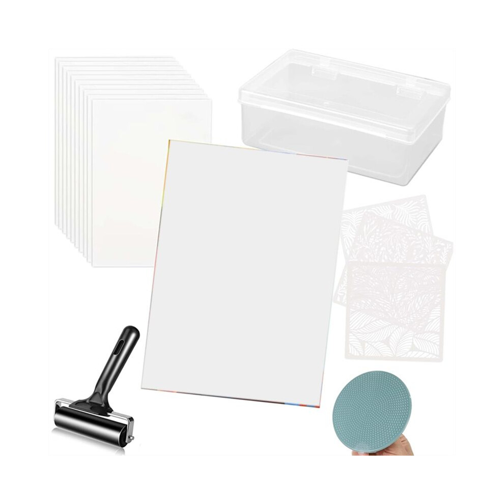 Istovo Reusable Gel Printing Plate - 5" X 7"Gel Plate,Printmaking For Card Making, Arts And Crafts, Scrapbooking And Journaling
