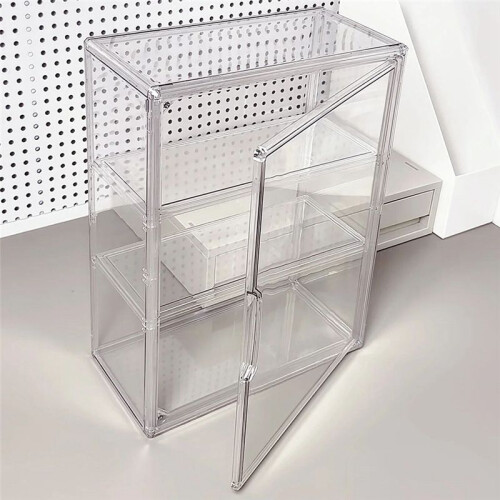 Transparent Desktop Storage Box Multi-Functional Multi-Layer Ra Cosmetic and Miscellaneous Items Organizer Box 2