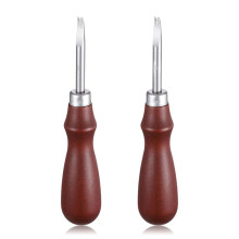 Leather  Skiving Beveler Set, 2 Pcs Leather Working Tools for DIY Leathercraft, Sizes 1.0 mm & 1.5 mm