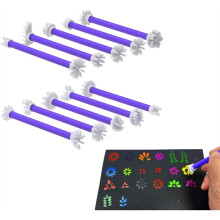 Flower Petal Tools for Dot Painting 20 Petal Shapes Dotting Tool Mandala Dot Art Tools for Rocks Embosssing Tools