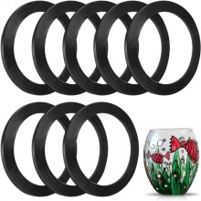 8 Pcs Stained Glass Lead Lines - 3mm 216ft Glass Decal Leading Lines Roll - for Glass Painting Surface-Gallery Window
