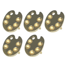 5pcs Fingertip Manicure Palette Ring  Nail Art Color Palette Finger Ring Mixing UV Gel Polish Painting Plate