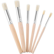 12Pcs Wooden Stencil Brushes Set,for Painting  Wood Wall Stencils Projects Card Making DIY Crafts Acrylic Watercolor