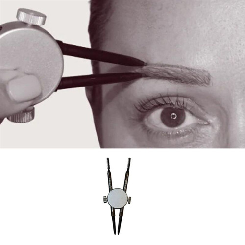 Drawing Eyebrows Tool Balance Compass Ruler Positioning Ruler Eyebrow Design Golden Ratio Ruler 2