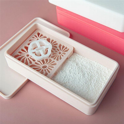 Cornstarch Container for Polymer Clay,Polymer Clay Tools Kit,Leak-Proof Snap-Lock Powder Container 1