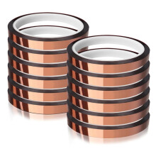 Heat Tape for Sublimation Transfer, Heat Resistant,Adhesive Transfer Tape, Thermal, No Residue,12 Rolls 10mm X33m(108ft)