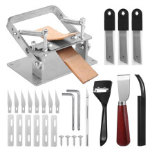 Manual Leather Separator Set, Leather Peeling Set, with Separator, Handheld Peeler, Spatula, Carving Knife