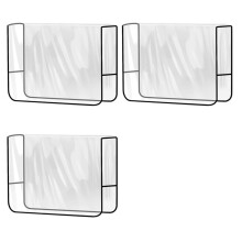 Salon Chair Cover Protectors,Clear Square Hairdressing Chair Back Covers for Fits Most Standard Chairs(Set of 3)