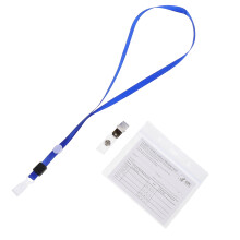 40Sets Wasserdichte Impfpasshüllen Acryl Mit Clip Und Band Transparent