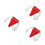 3Rouleaux Fanions De Rouge PVC Pour Gestion 5