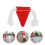 3Rouleaux Fanions De Rouge PVC Pour Gestion 11