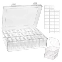 62 Stuks Kralenorganizers Opbergdoos voor Het Maken van Sieraden Kralendoosjes Kleine Kralenorganizers Containers Dozen voor Doe-Het-Zelf Kunst