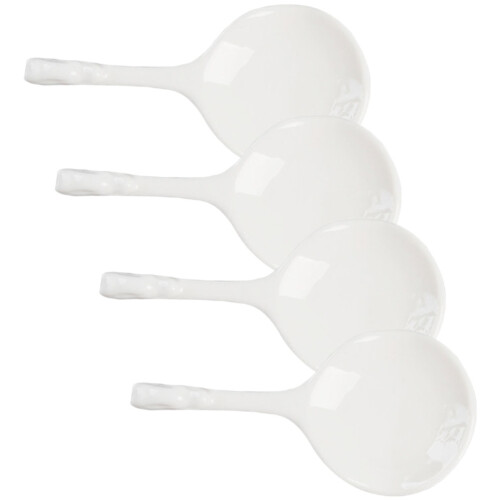 16Pz Bacchette E Cucchiaio Bianco Per Tavola