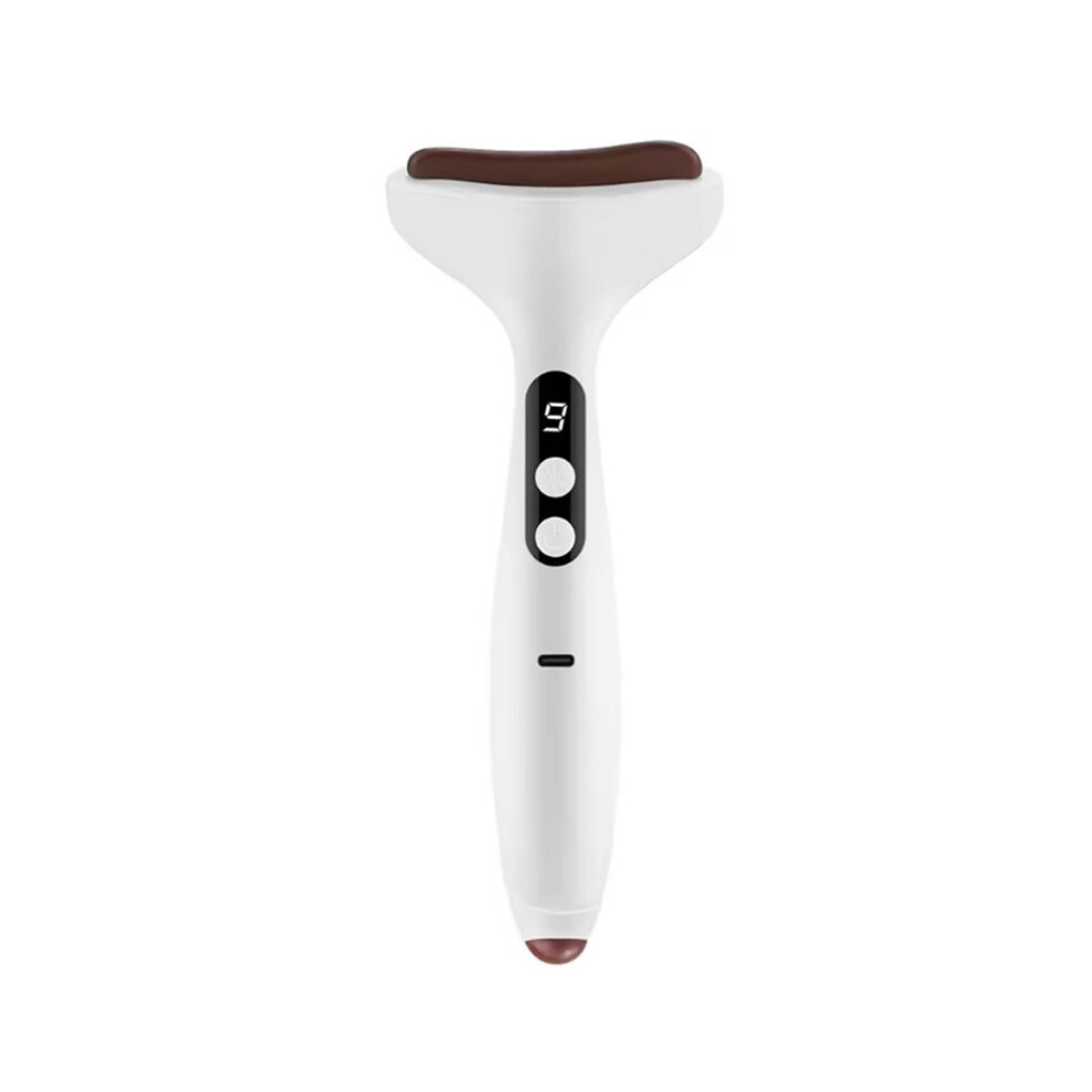 Istovo Electric Gua Sha Facial Massager - 9-Level Heat Shock And Bian Stone Tool For Puffiness Relief (Face/Neck/Eyes)