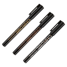 3PCS Chrome Pen Mirror Waterproof Paint Repair for Rock Ceramic Glass Metallic
