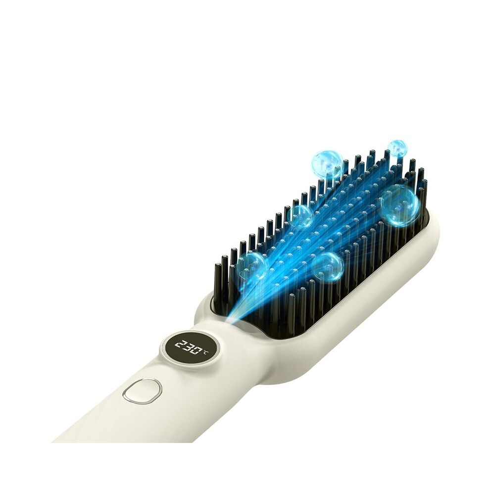Hair Straightener Comb Straightening Hot Comb with 5 Temperature Settings & LED Display, EU Plug