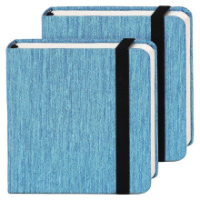 Watercolor Journal, 4.7x4.7, 2 Pack, 24 Sheets Each, Cotton Hot Press, 300gsm/140lb, Art Supplies,C