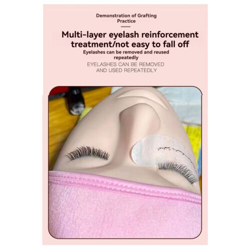 4D Eyelash Extension Practice Mannequin  Lashes Grafting Training Tools with Lashes Makeup Teaching Makeup Tools 2