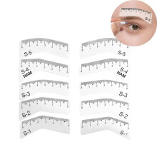 5 Pairs Eyebrow Ruler DIY Eye Brow Drawing Guide Styling Shaping Grooming Template Card Eyebrow Easy Make  Tools