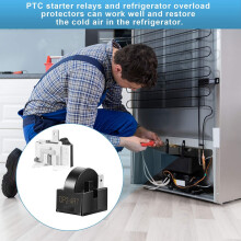 Koelkaststarters QP2-4R7 4.7 Ohm 1-Pins PTC-Startrelais voor Koelkasten en 6750C-0005P Koelkastbeschermers