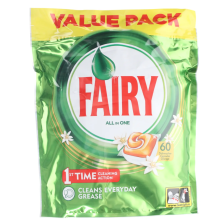Fairy All in One Dishwasher Capsules Orange - 60 Washes