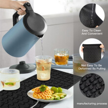Bar Mat 30x15x0.8CM Matten Voedselveilige Siliconen Mat Antislip Bar Service Spill Mat Rood