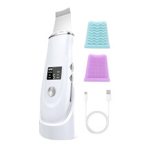 Skin Scrubber Face Spatula - Deep Cleansing Tool for Pore Extraction, Fast Charging Dock Blackhead Remover Face Spatula